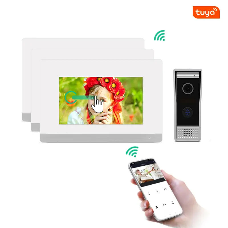 Joytimer wifi video door phone for door entry intercom system to work with ip smartphone 3G 4G WIFI (3)qfi