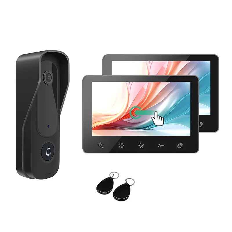 Factory classic 4wire video door phone intercom kit