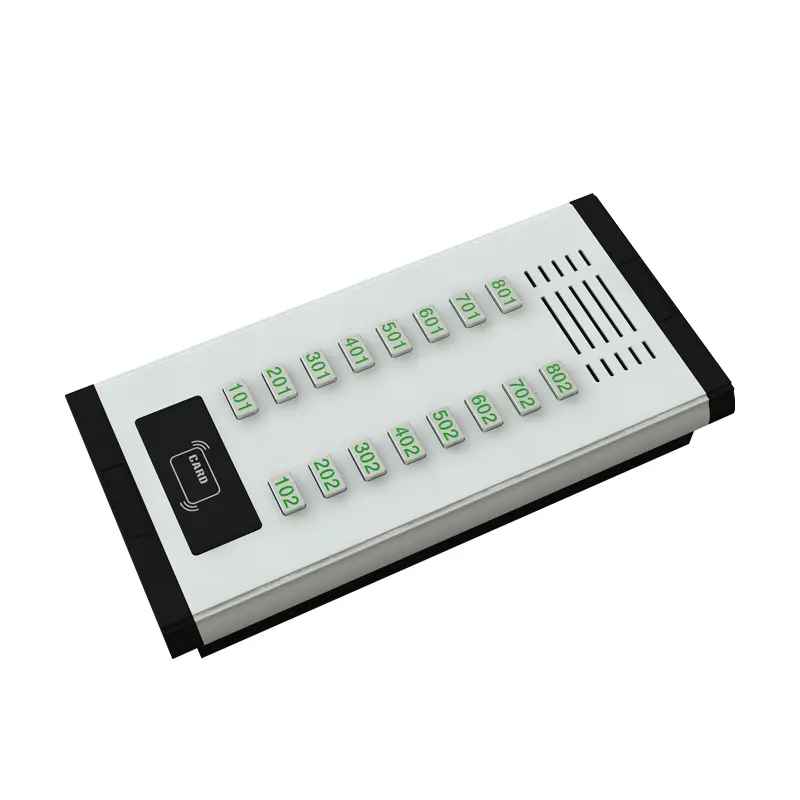 2 Wire Audio Door Phone for 16 apartments