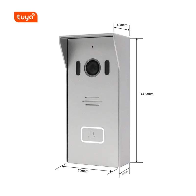 WiFi Video Door Phone Works with Smartphone by App Tuya