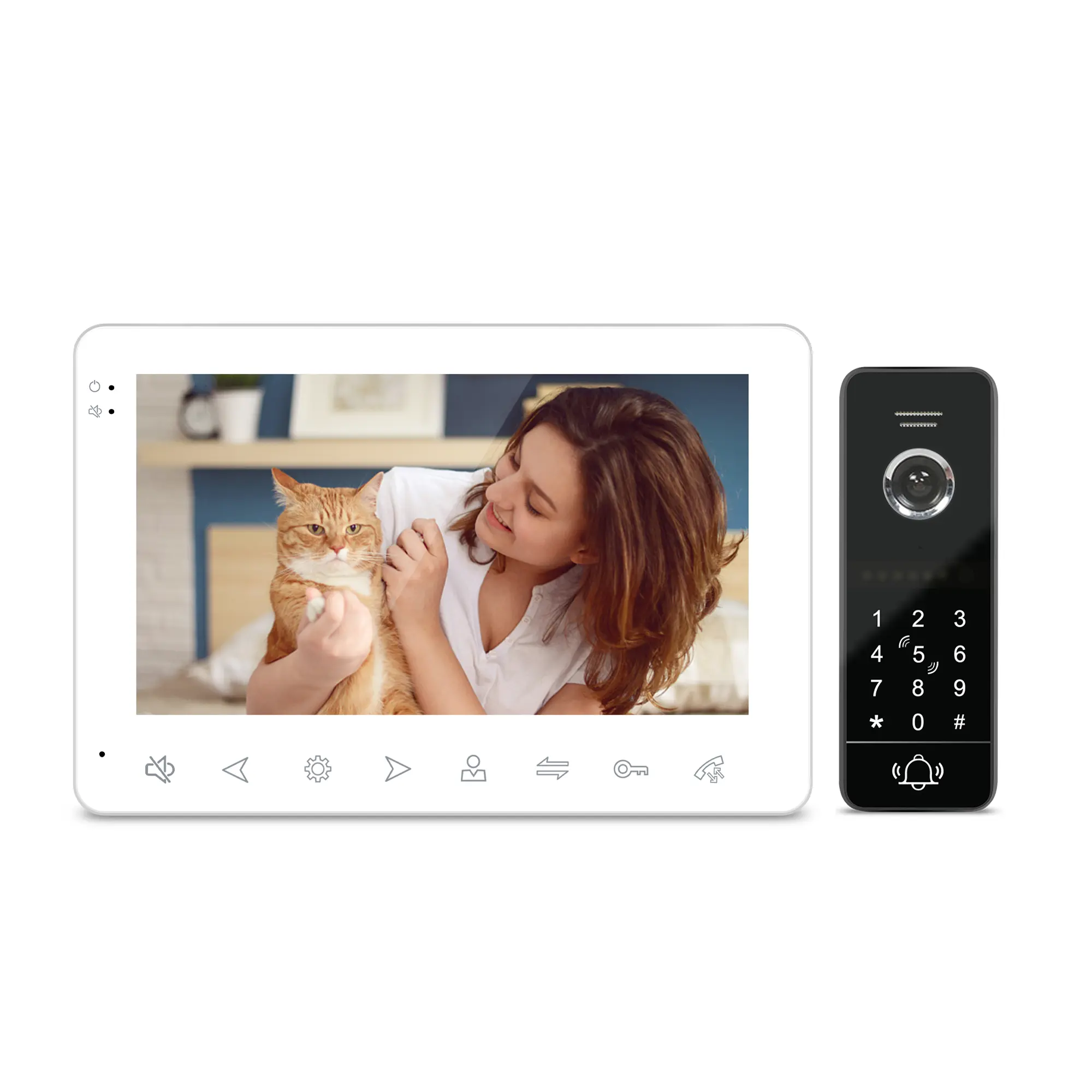4 wire video door phone
