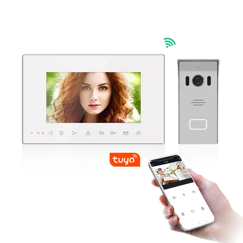 WiFi Video Door Phone Works with Smartphone by App Tuya