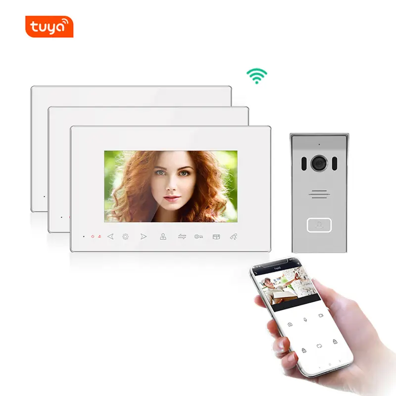 WiFi Video Door Phone Works with Smartphone by App Tuya