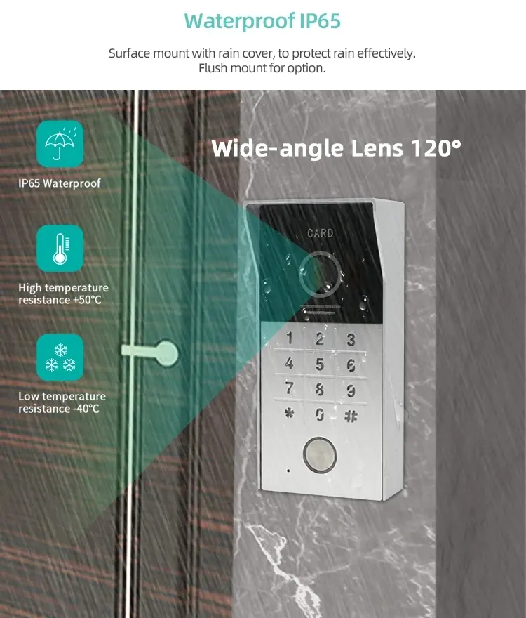 rfid access and keypad camera doorbell (8)rk6