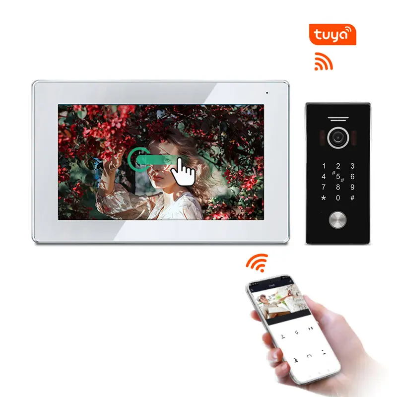 WiFi Video Door Phone Works with smartphone by App Tuya