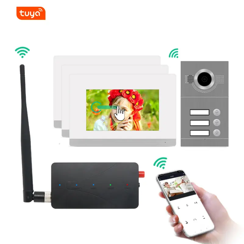 Wireless lp Video Intercom System (App: Tuya)