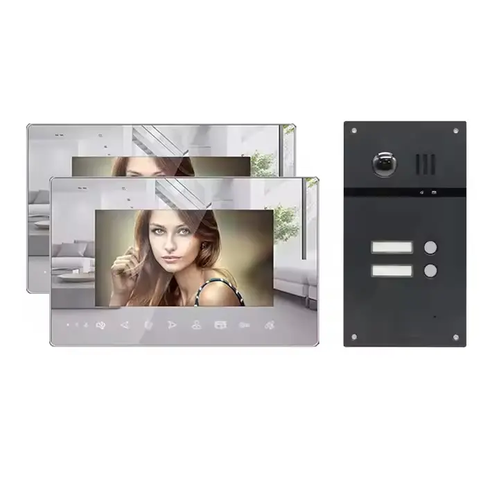 2wire 1080p ip video intercom home system work with tuya app. for 1/2/3/4 family