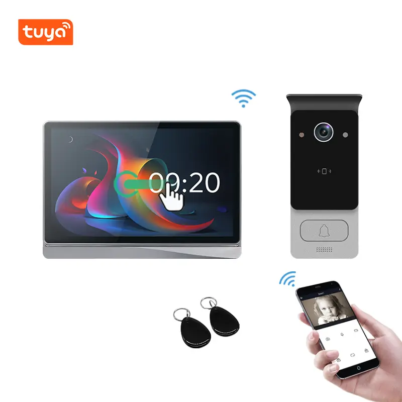 Video Intercom With AI Human Detection And Four Channels Image