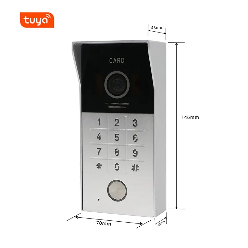IP Video Intercom With Keypad And RFID For Single House