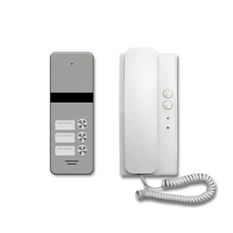 2 Wire Audio Intercom System For 4-family