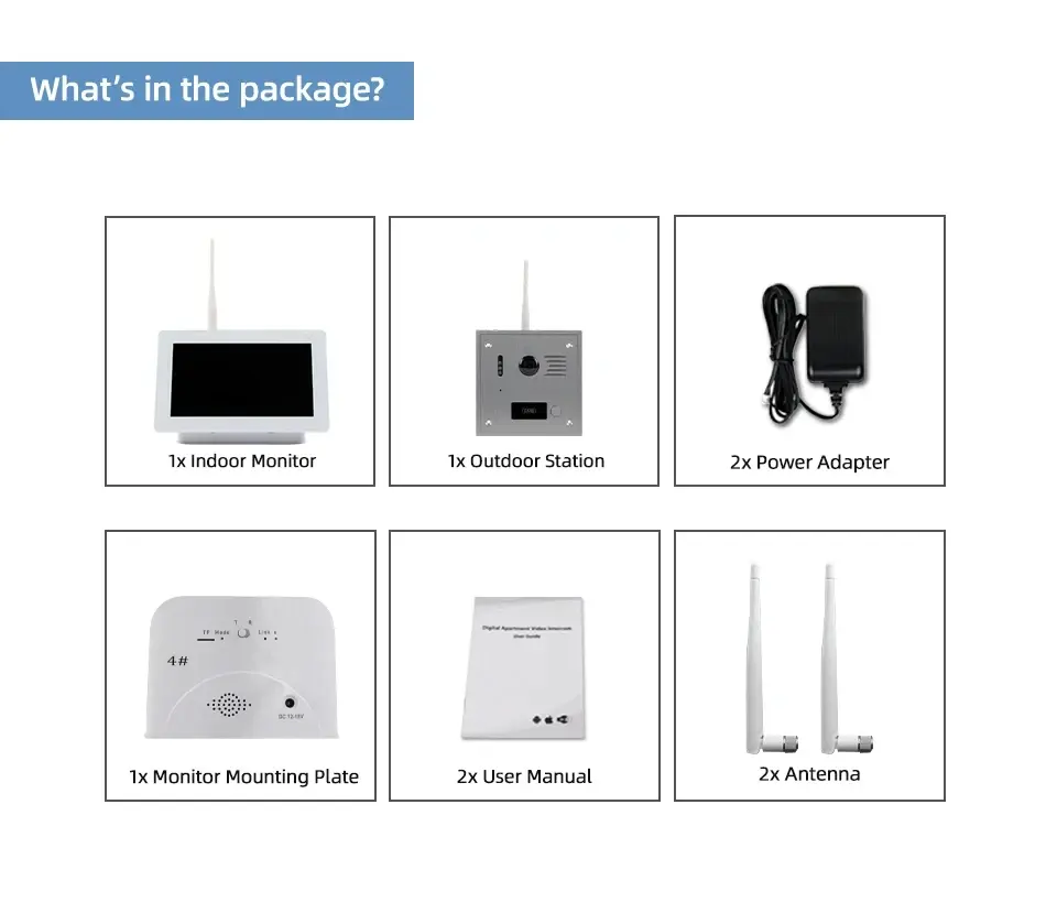 Wireless IP WiFi video intercom doorbell (13)cx4