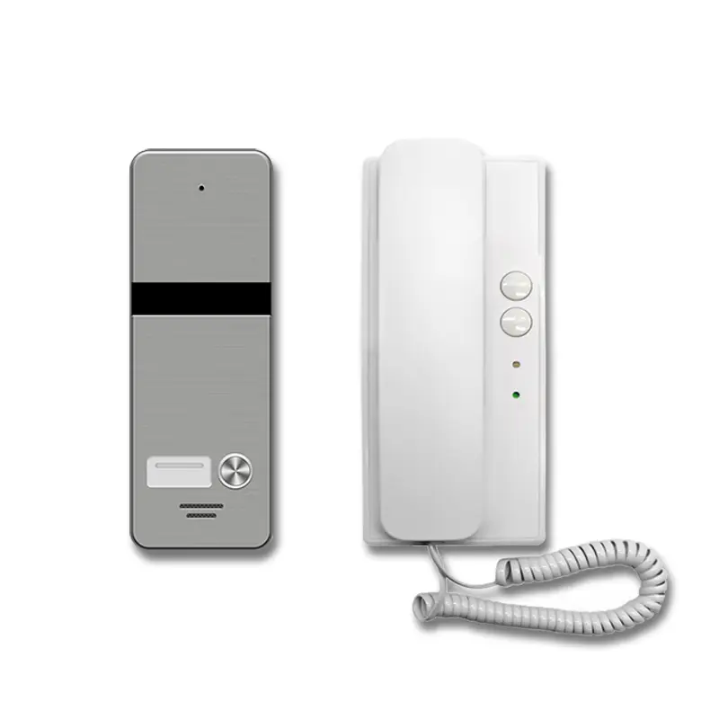 2 Wire Audio Intercom System For 4-family