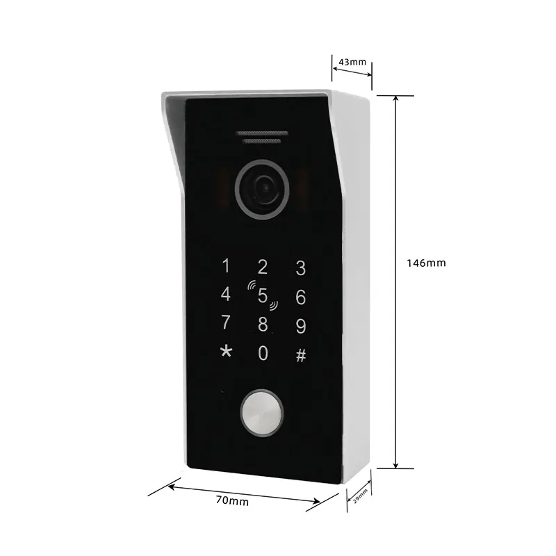 4 video door phone 225EPC+753m