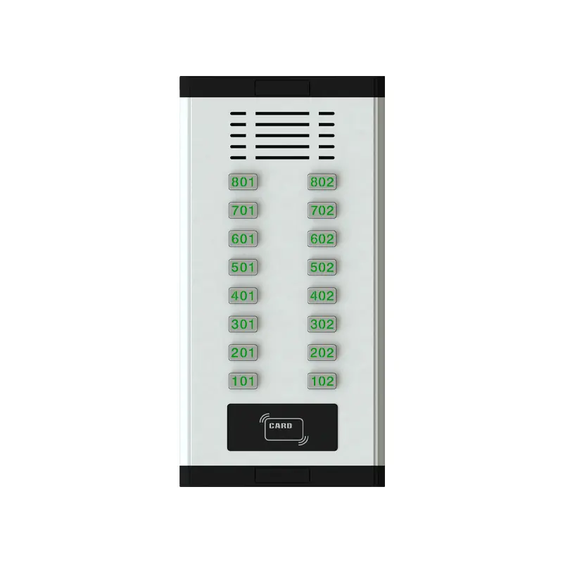 2 Wire Audio Door Phone for 16 apartments