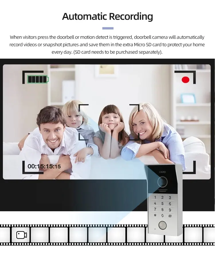 rfid access and keypad camera doorbell (7)3cs