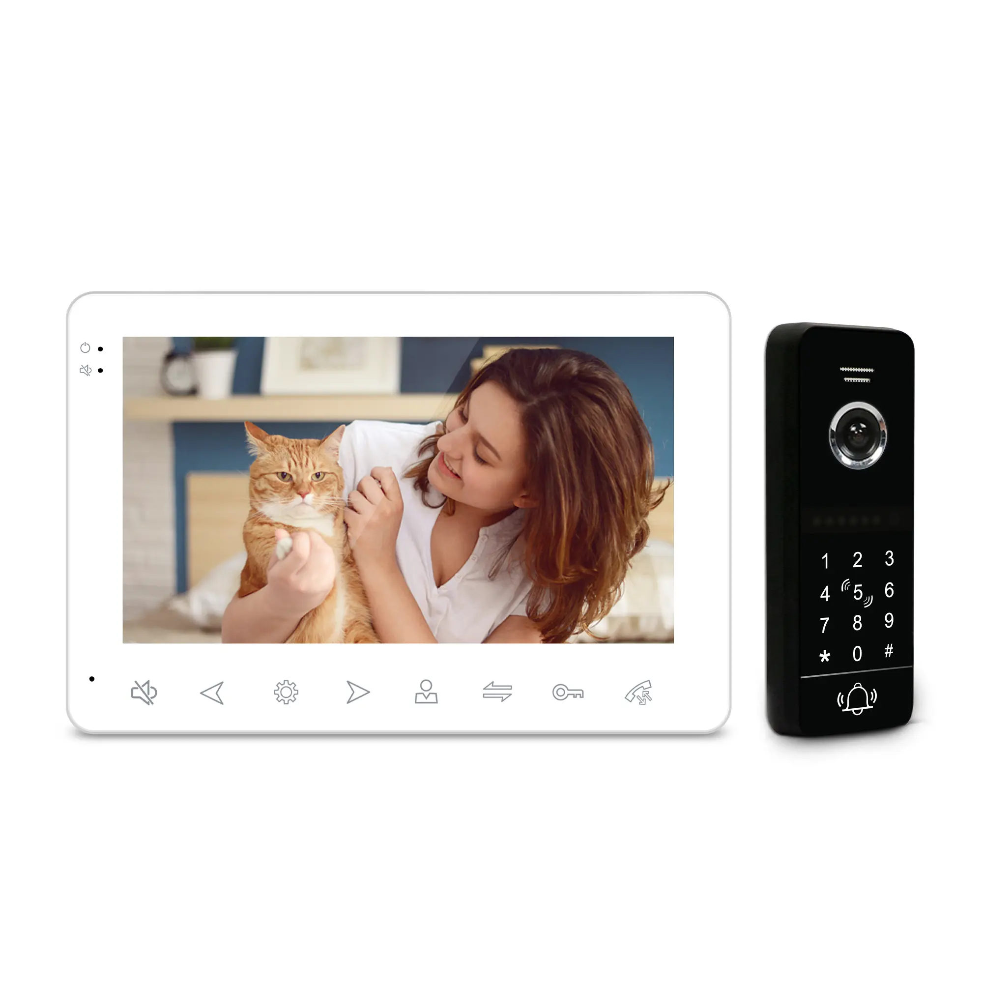 4 wire video door phone