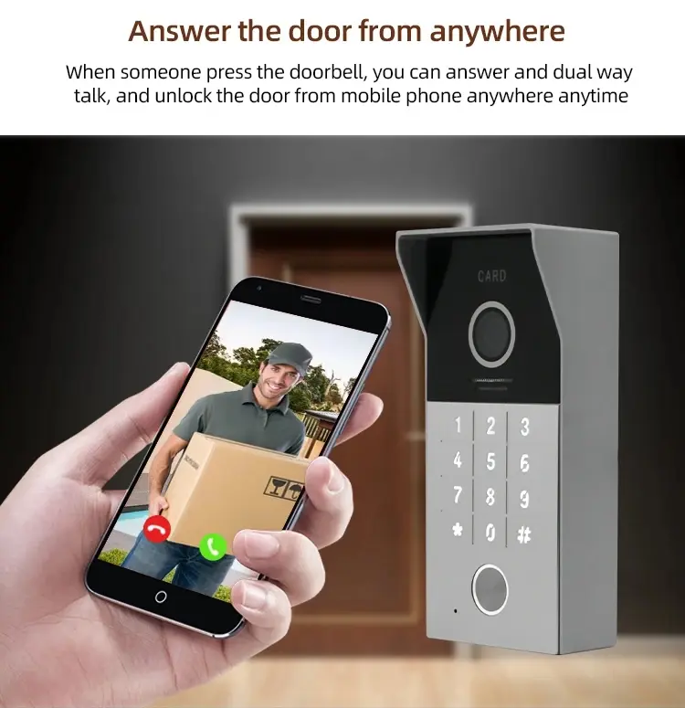 rfid access and keypad camera doorbell (5)c7y