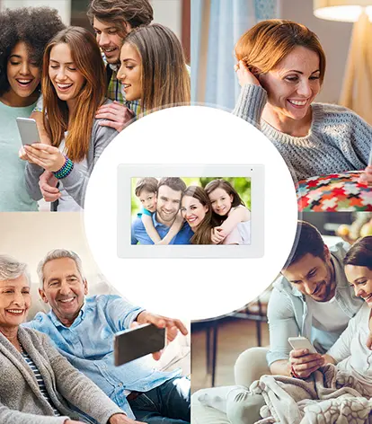 Introducing the latest in home security and convenience - the full touch screen video intercom system