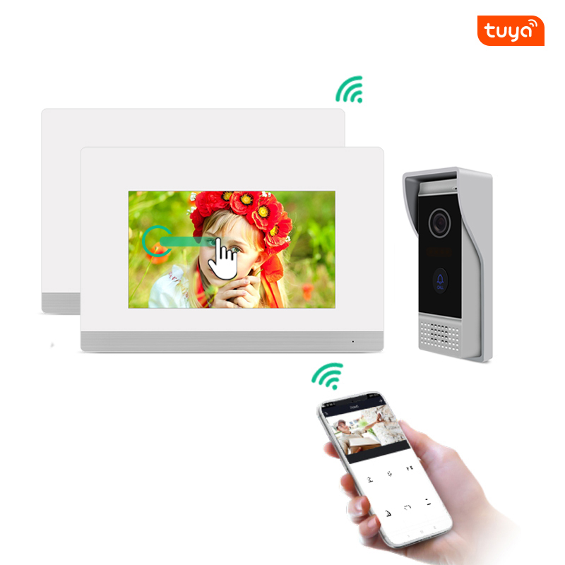 Joytimer wifi video door phone for door entry intercom system to work with ip smartphone 3G 4G WIFI (4)epq