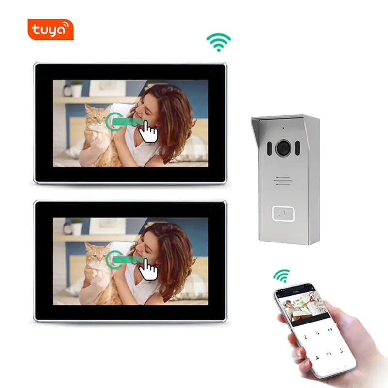 WiFi Video Door Phone-Works with smartphone by App Tuya